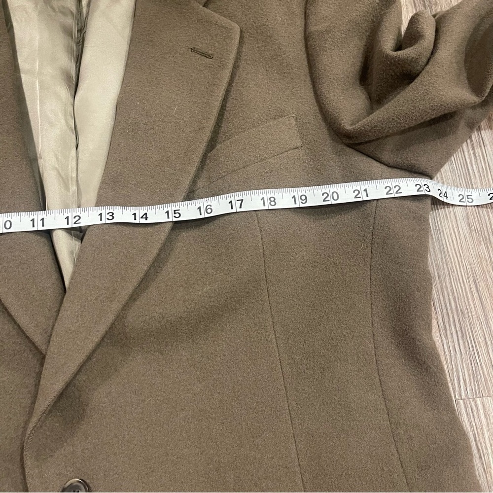 Vtg Jos A Bank Blazer Mens Large Brown 100% Camel Hair Lined Sport Coat Button - Picture 5 of 13